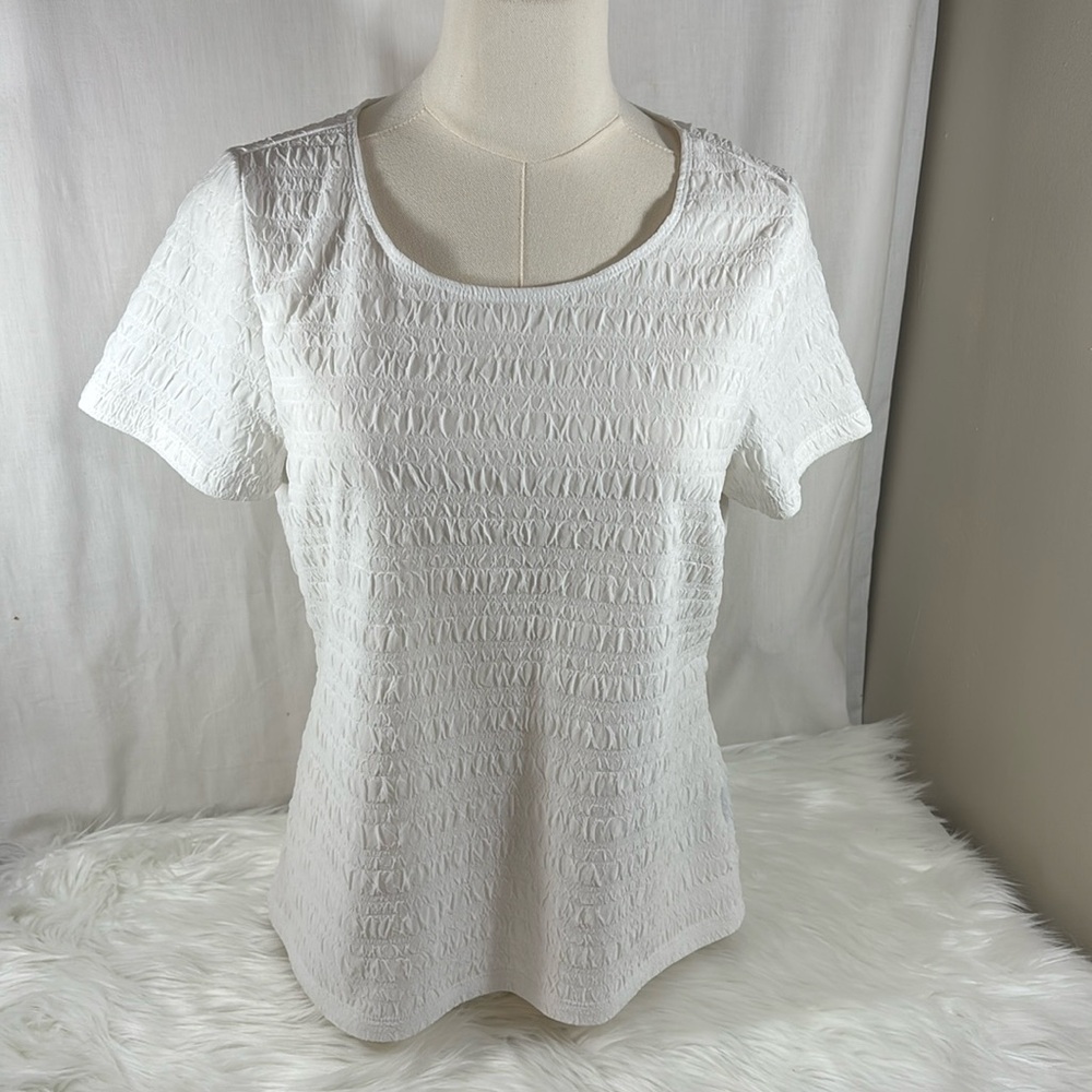 White East 5th knit top
